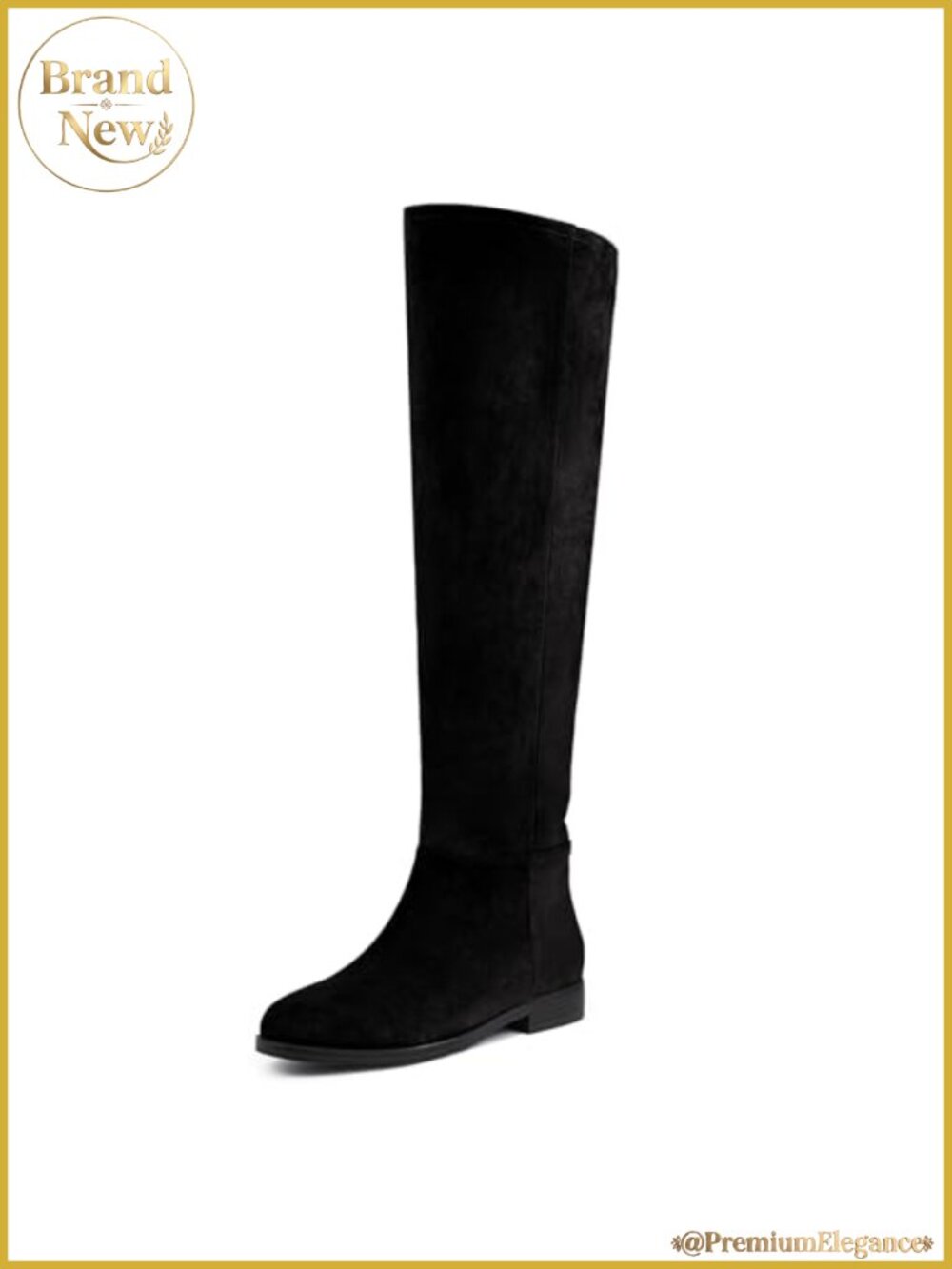 Womens Suede Knee High Boots Convertible Fold Over Slouchy Flat Round Toe